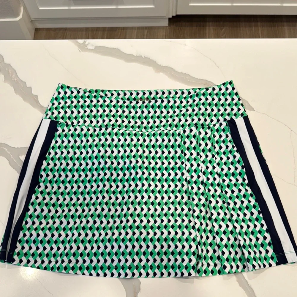 Kinona Green and White Golf Skort for Athletic Wear XL - Picture 1 of 8